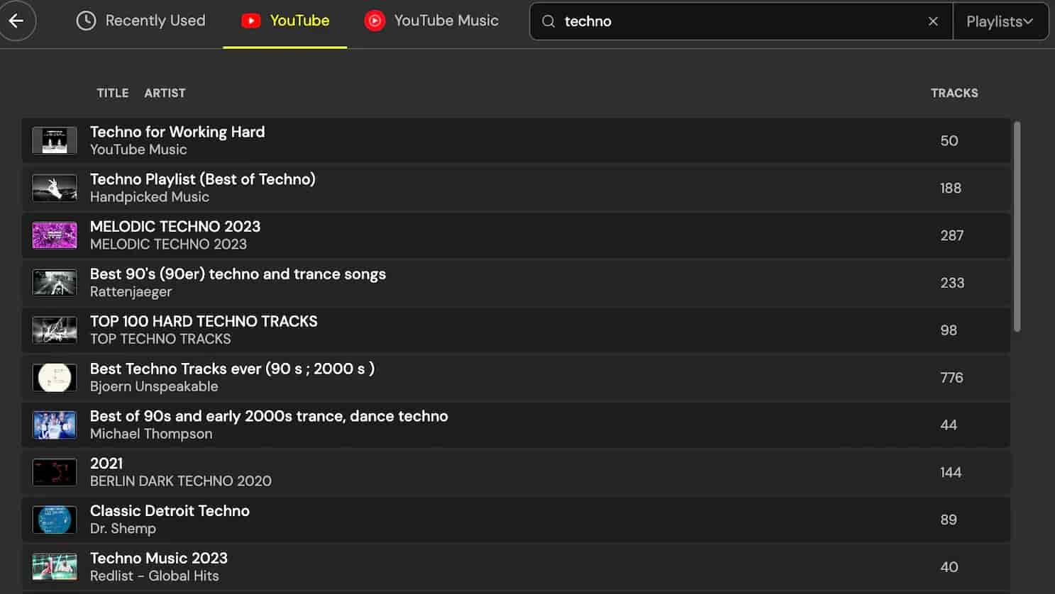 choosing songs for a party playlist dj studio